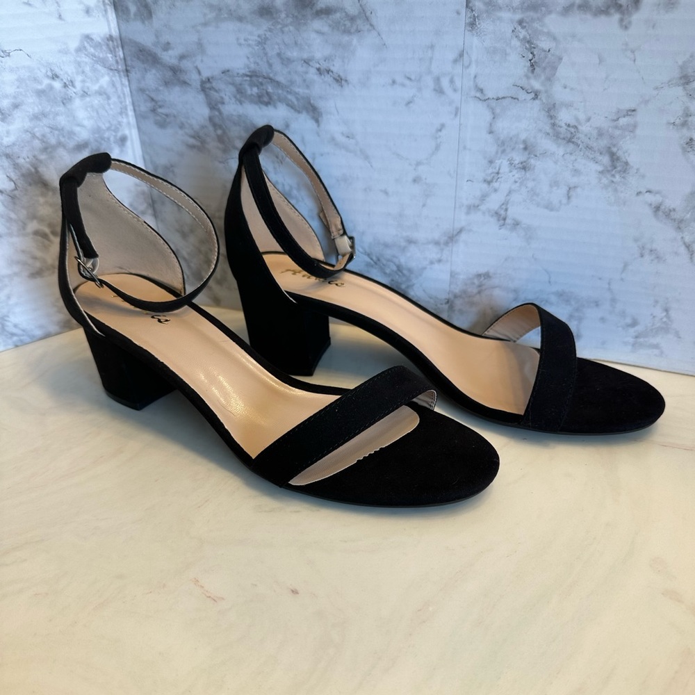 Ankis open toe ankle strap chunky heel